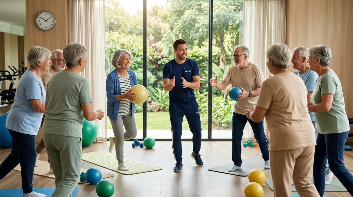 Maison de retraite avec activités adaptées pour personnes âgées